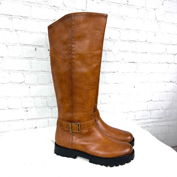 🚫SOLD! •NIB🤩|•ZODIAC•| Solana' Big Heavy Rubber Tread Knee High Vegan Boots - Picture 5 of 16